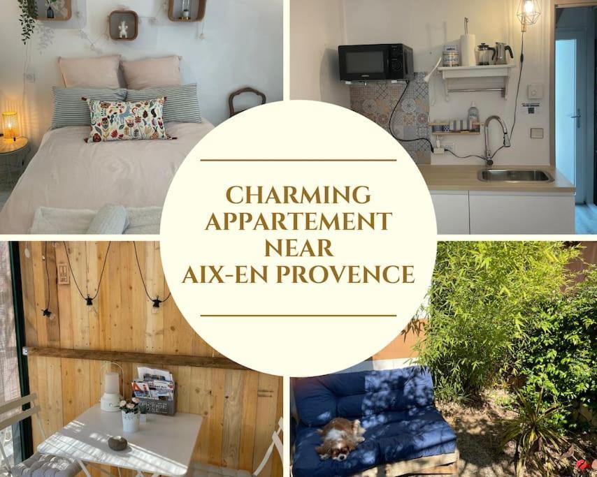 Charming Studio To Venelles 10 Minutes From Aix Extérieur photo